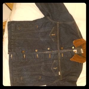 vintage insulated blue Jean Carhartt jacket